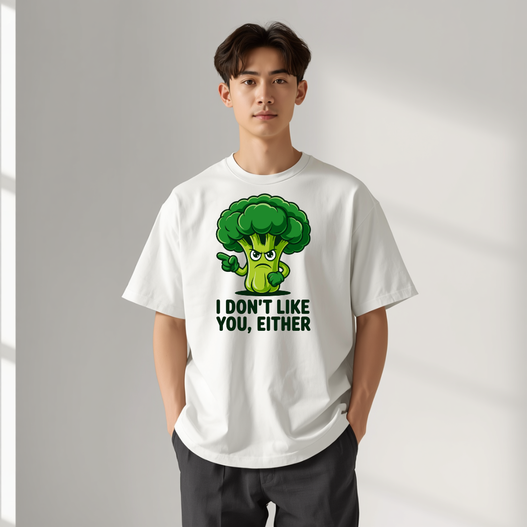 Broccoli Hate White Color Unisex Oversized T-Shirt