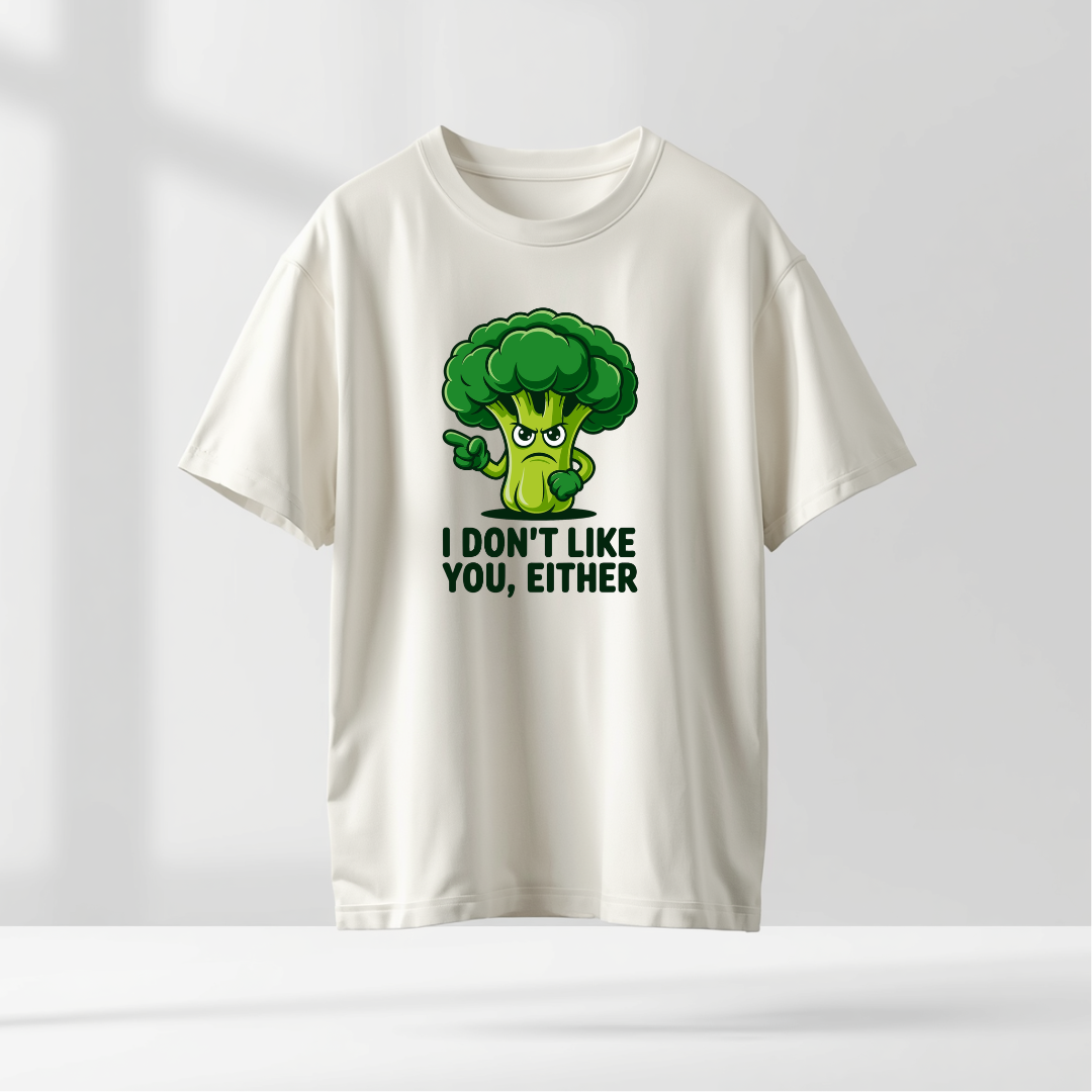Broccoli Hate White Color Unisex Oversized T-Shirt