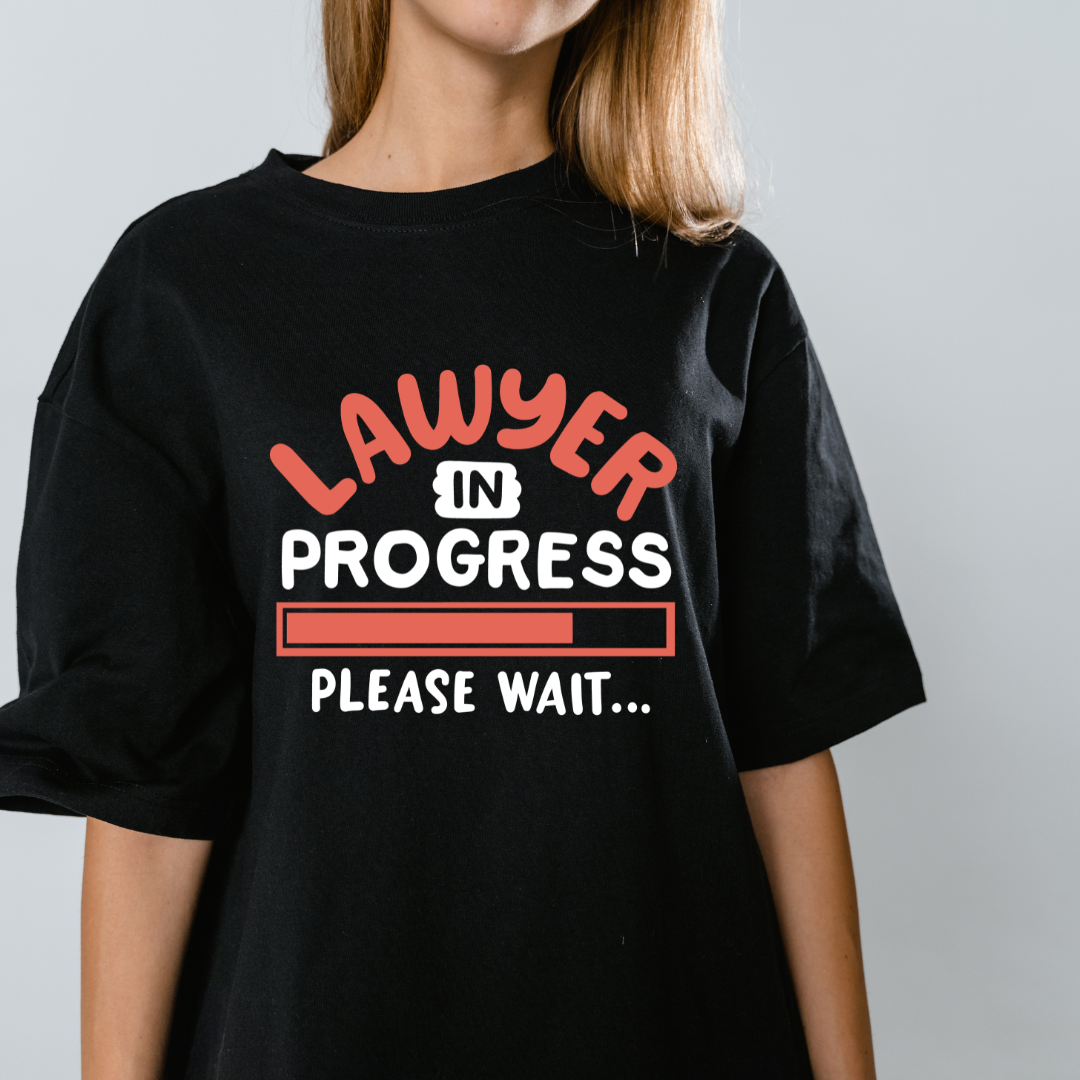 Lawyer In Progress Graphic Print Oversized T-Shirt
