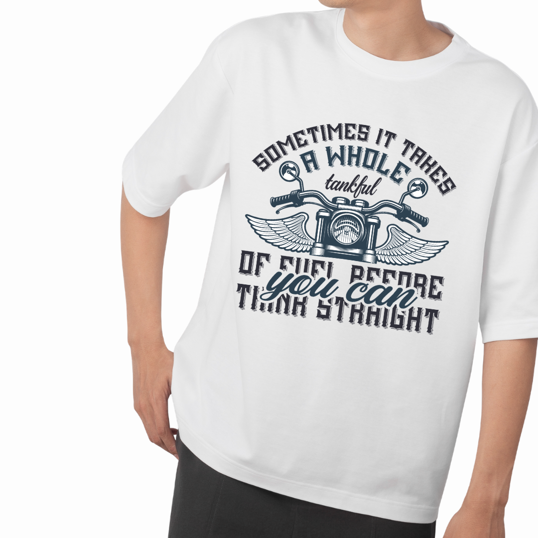 Ride Straight Graphic Print Oversized T-Shirt