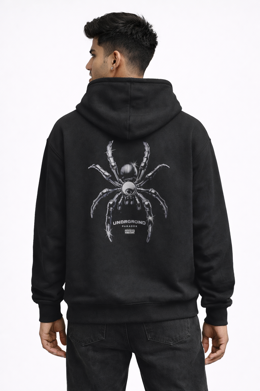 Spider - Black Unisex Oversized Hoodie