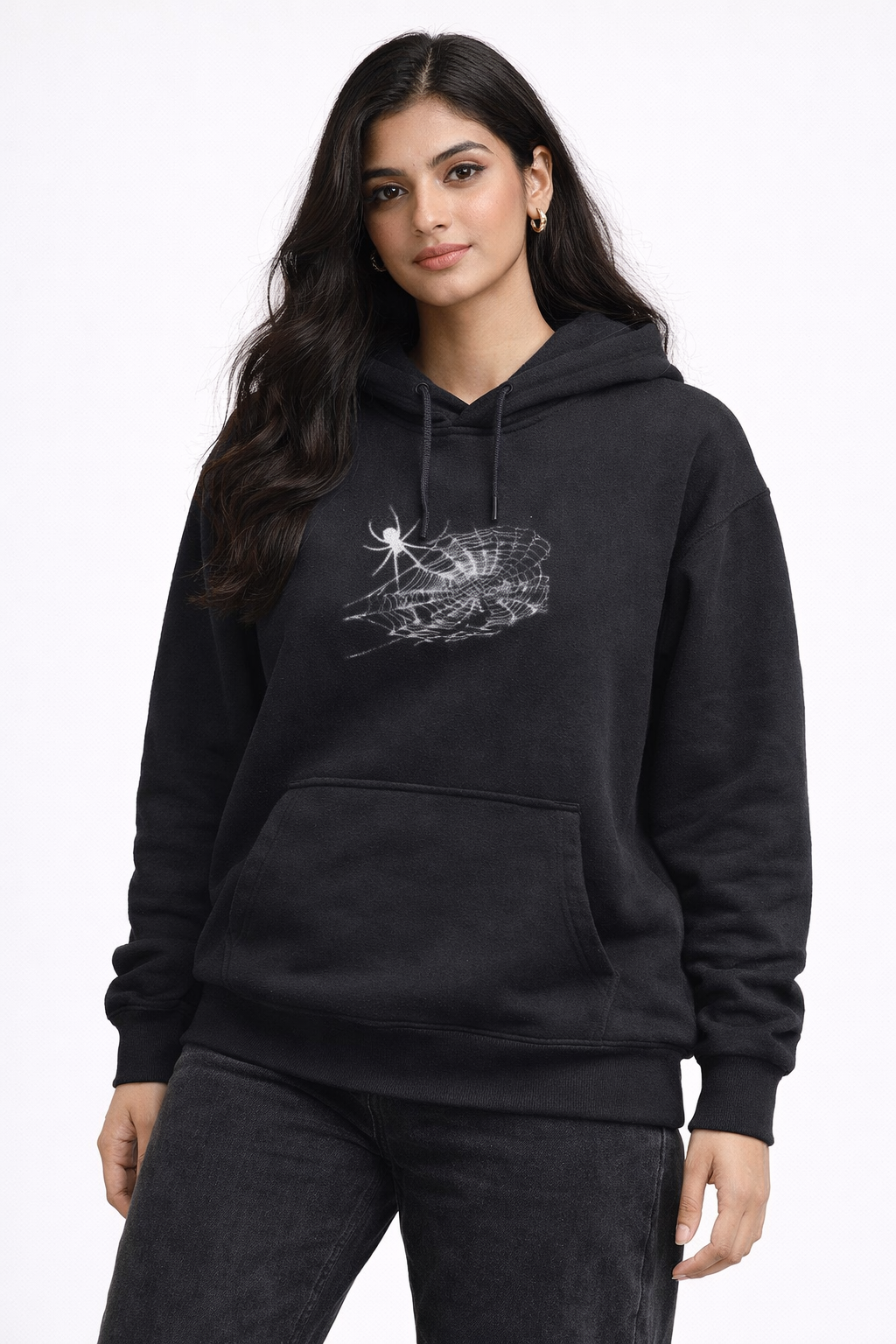Spider - Black Unisex Oversized Hoodie