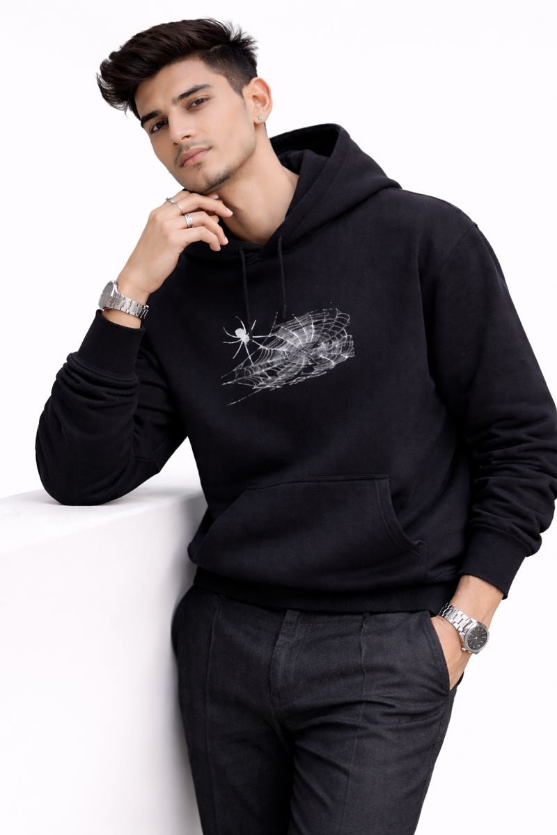 Spider - Black Unisex Oversized Hoodie