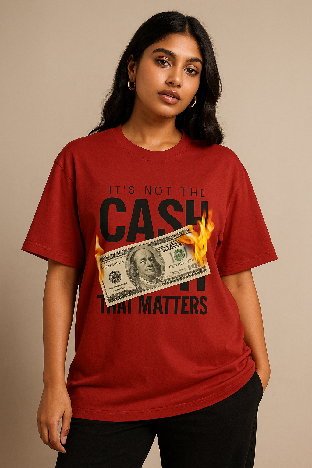 Cash Matters - Unisex Oversized T-Shirt