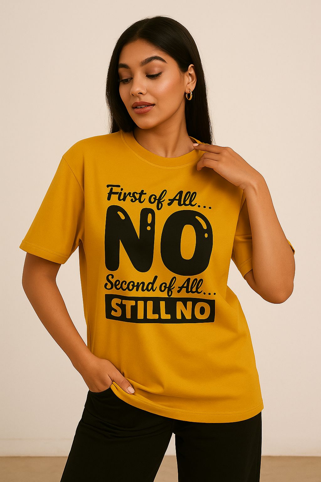 It's a No - Unisex Oversized T-Shirt