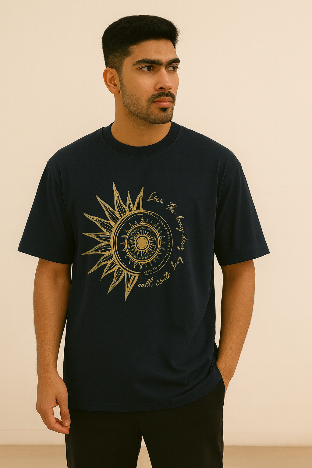 Sun and Moon - Unisex Oversized T-Shirt