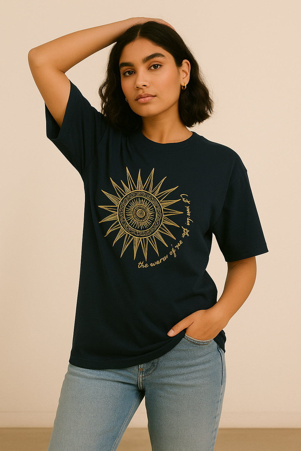 Sun and Moon - Unisex Oversized T-Shirt