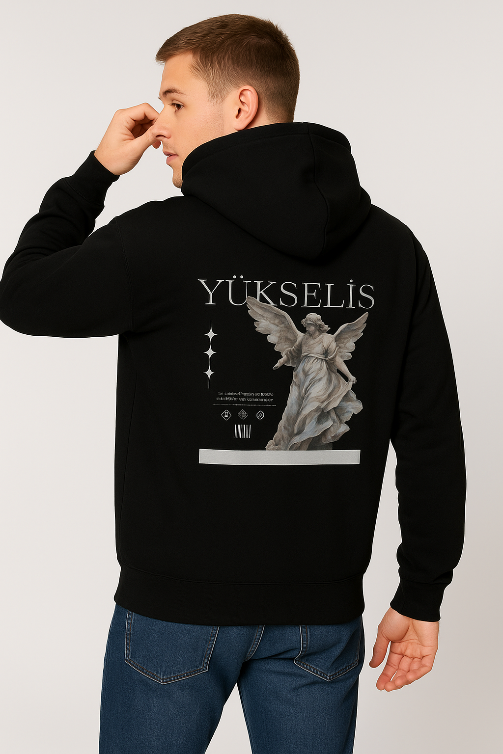 Unisex Regular Hoodie Back print - YUKSELIS