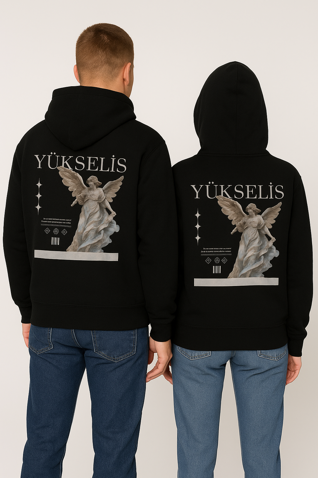 Unisex Regular Hoodie Back print - YUKSELIS