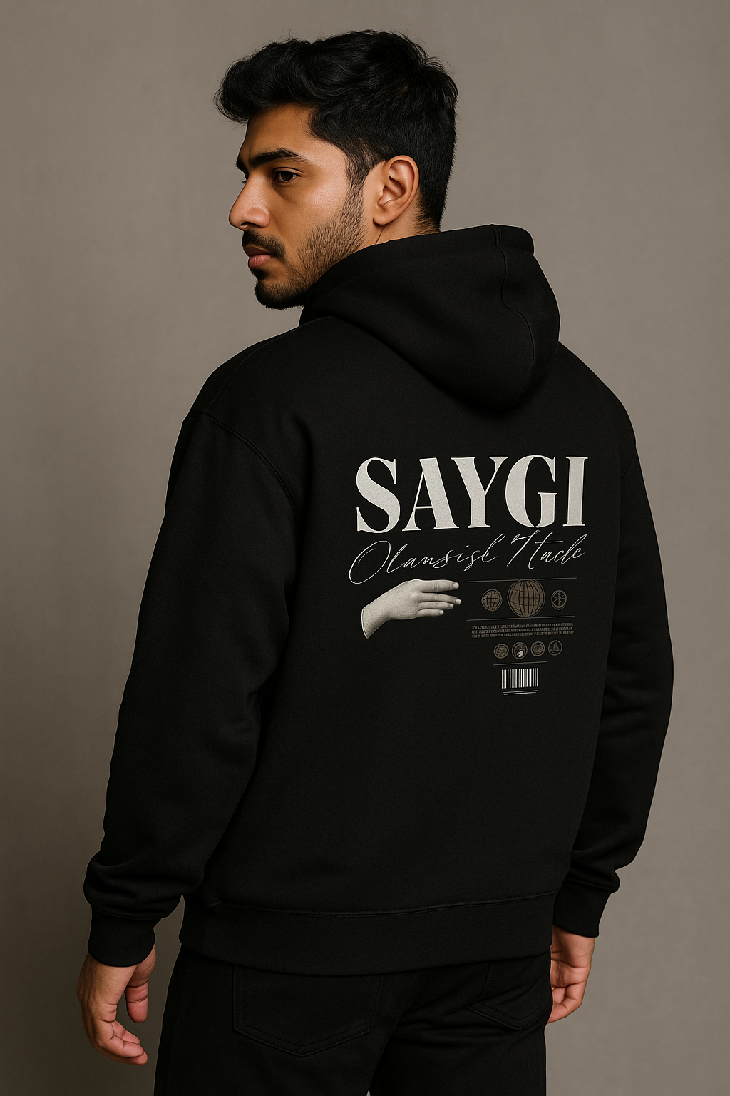 Unisex Regular Hoodie Back print - SAYGI