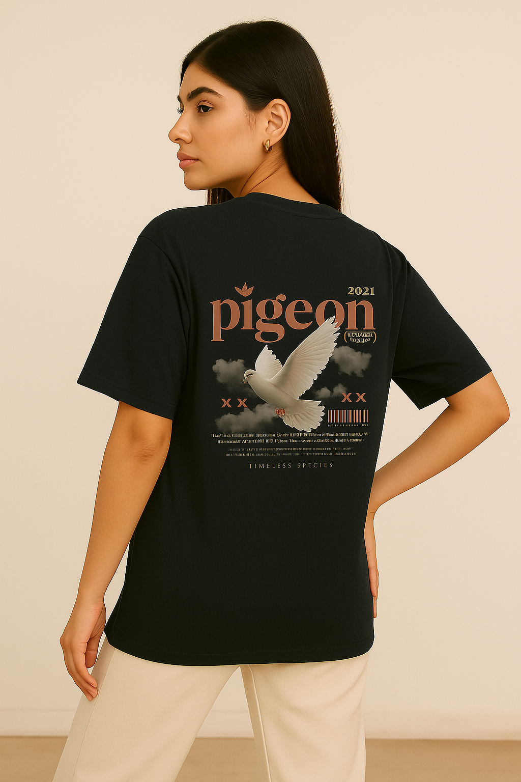 Pigeon - Unisex Oversized T-Shirt