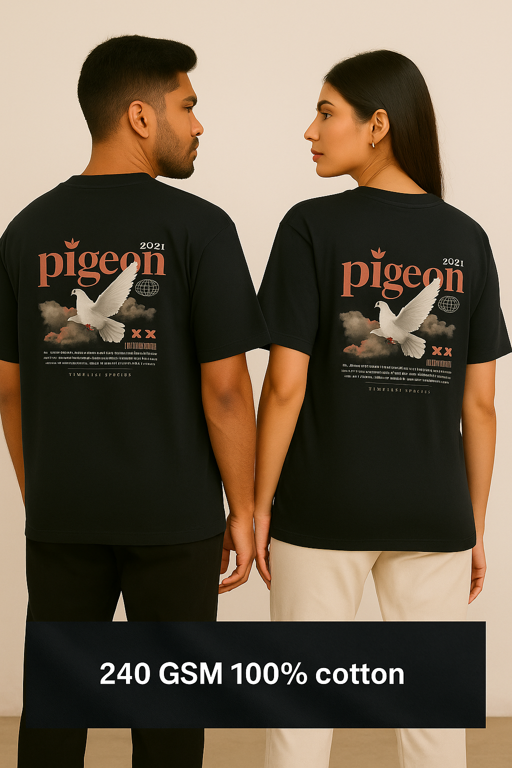 Pigeon - Unisex Oversized T-Shirt