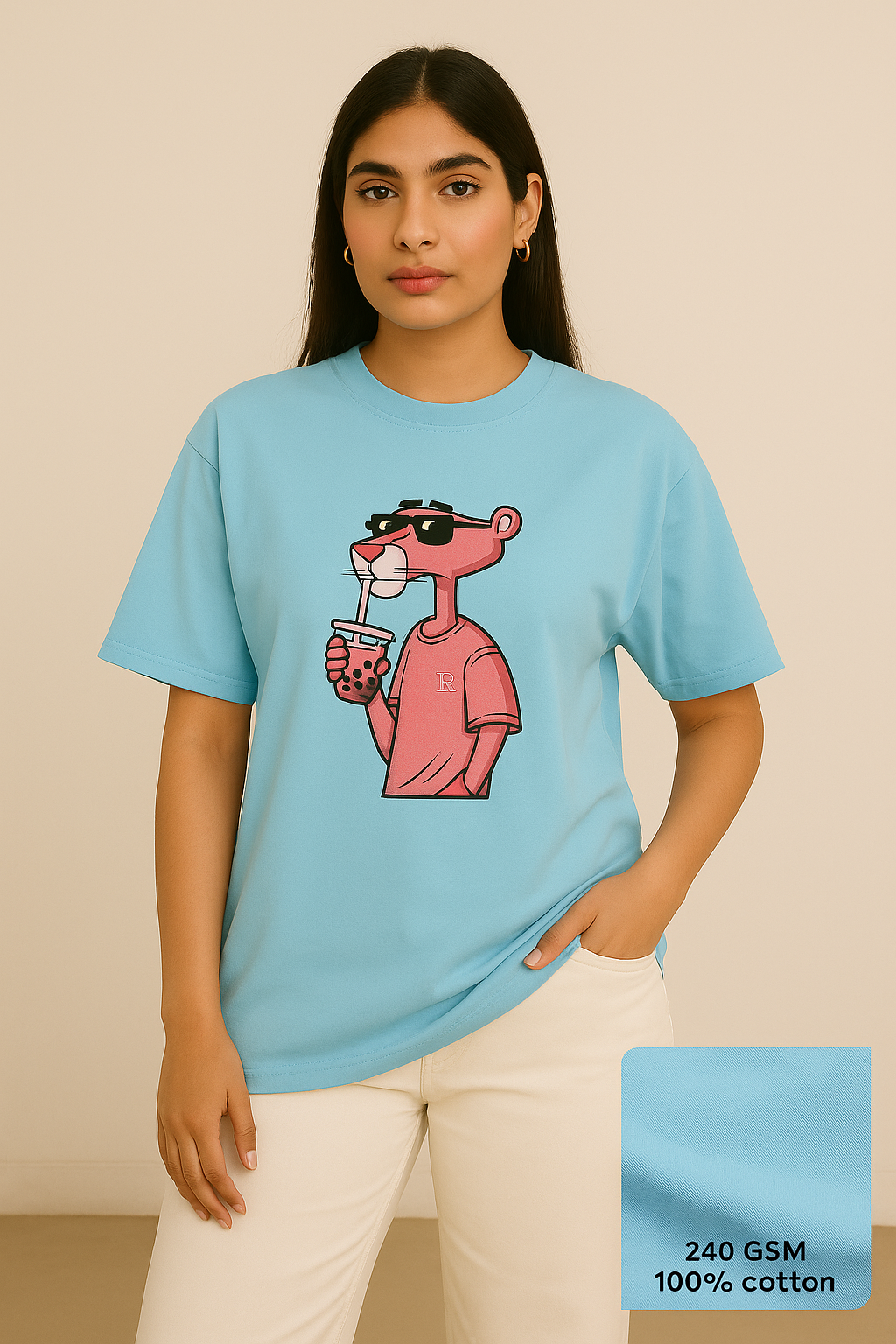 Pink Panther - Unisex Oversized T-Shirt
