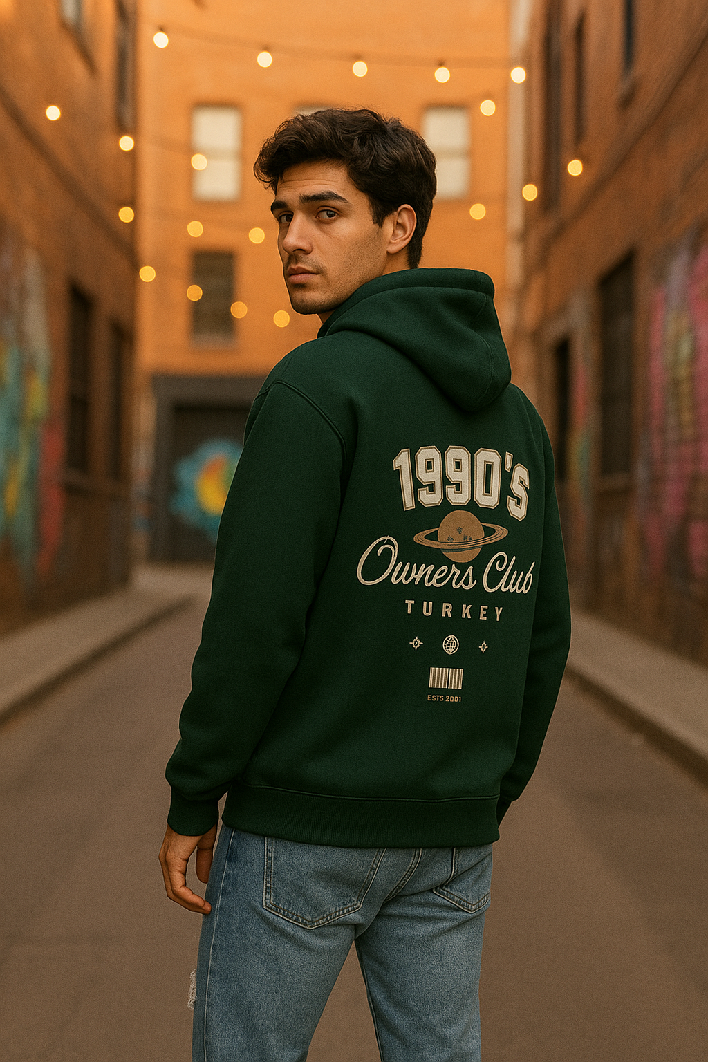 Unisex Regular Hoodie Back print - 1990's Owner's club