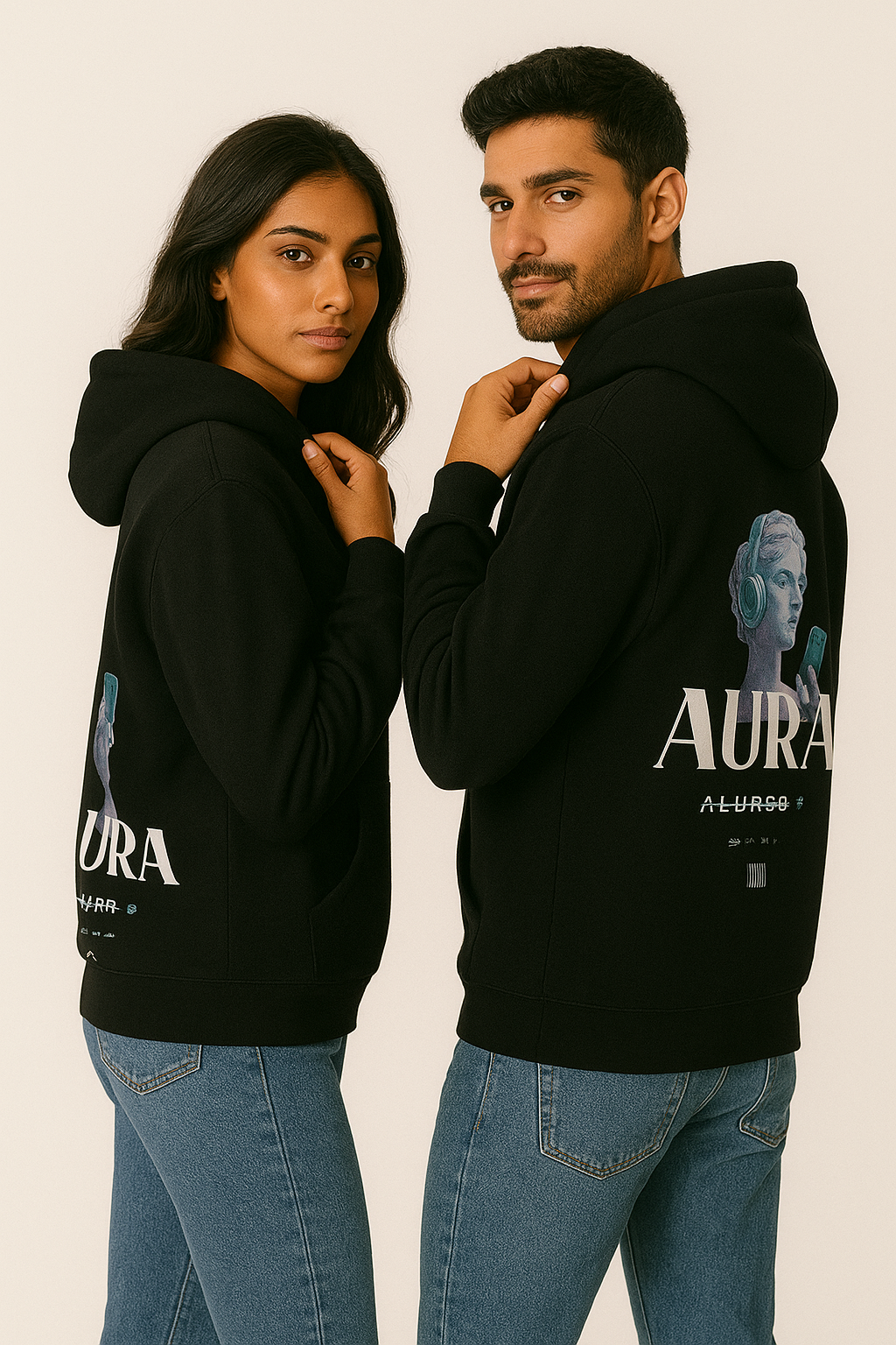 Unisex Regular Hoodie Back print - AURA
