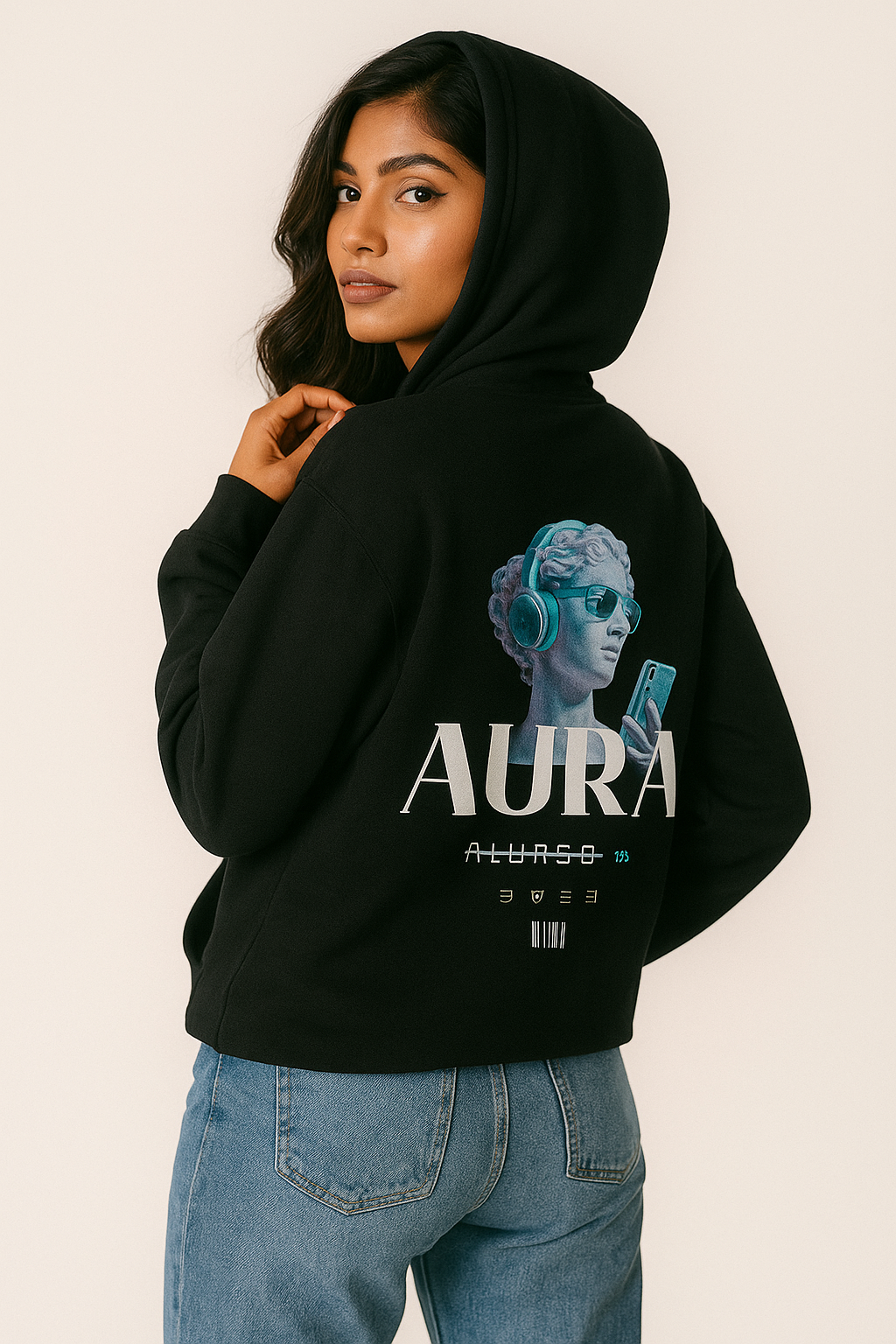 Unisex Regular Hoodie Back print - AURA