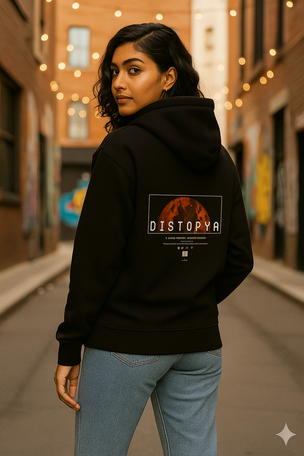 Unisex Regular Hoodie Back print - DISTOPYA