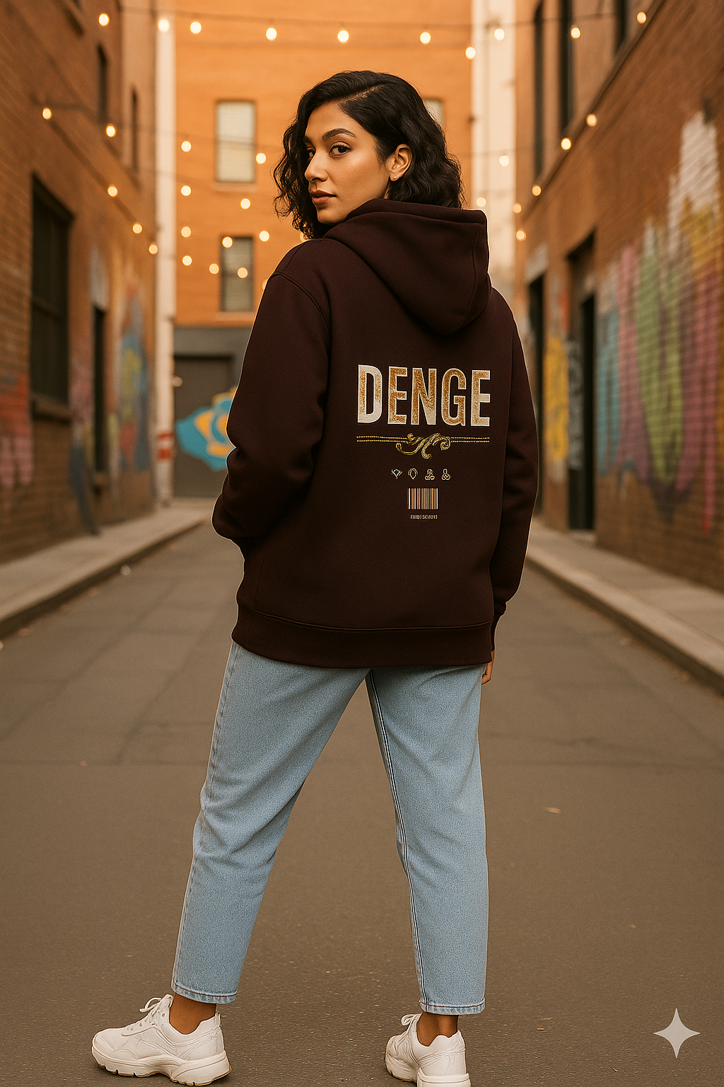 Unisex Regular Hoodie Back print - Denge