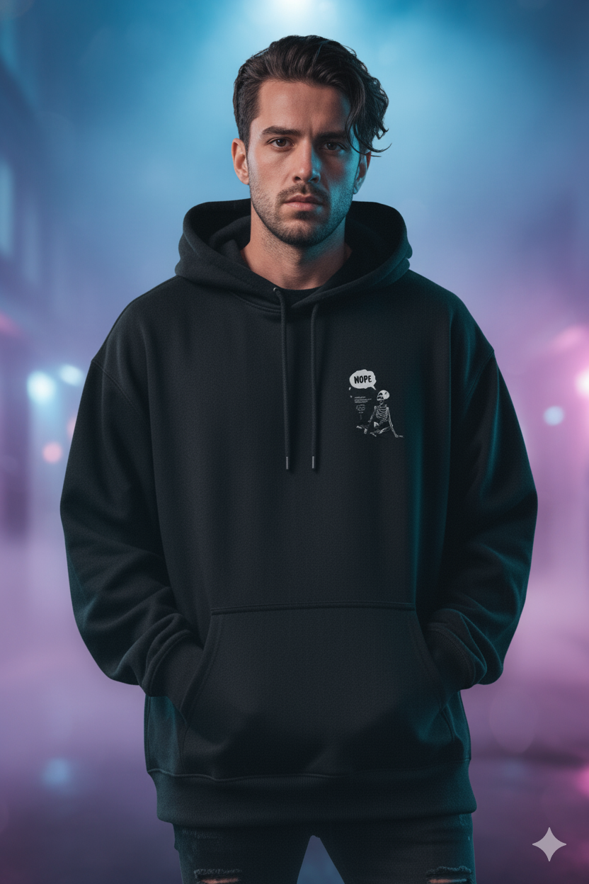 Lost Hope - Black Unisex Oversized Hoodie