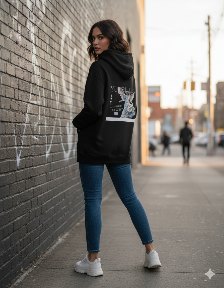 Unisex Regular Hoodie Back print - YUKSELIS