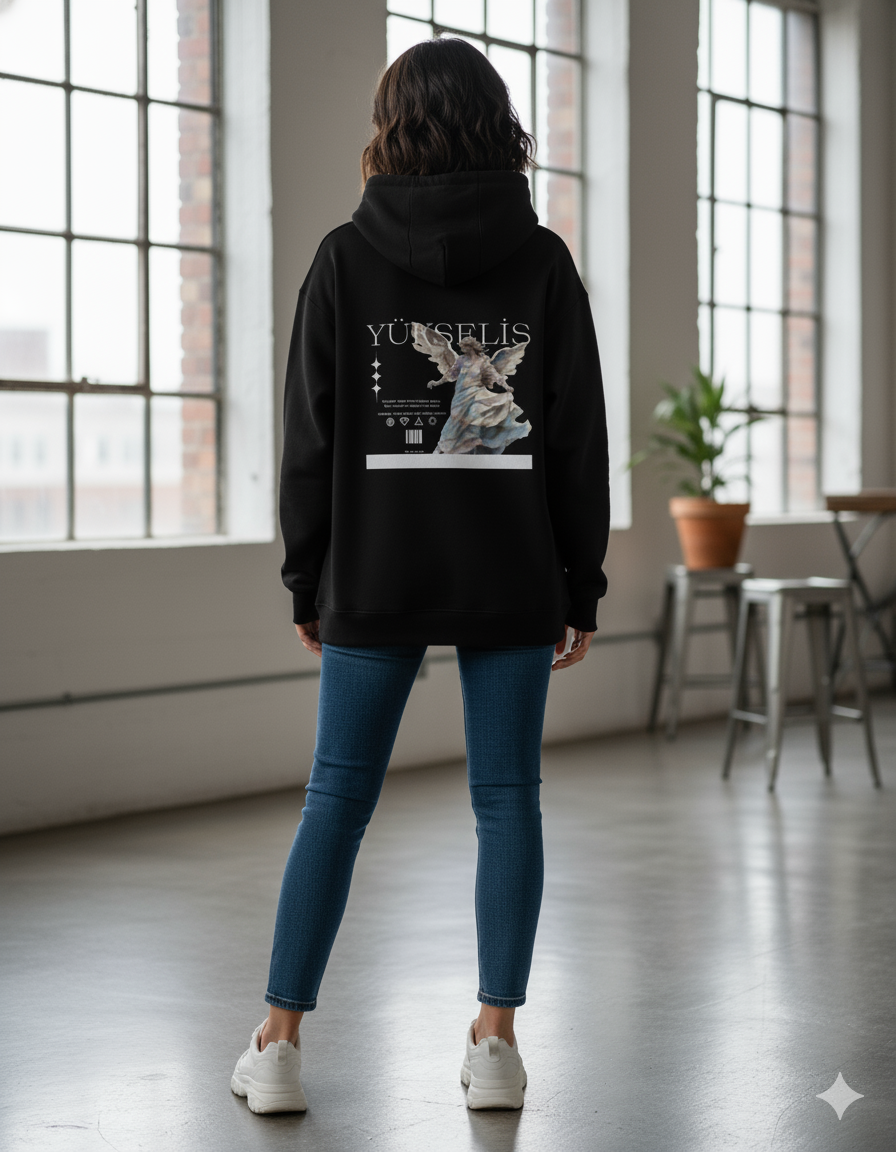 Unisex Regular Hoodie Back print - YUKSELIS