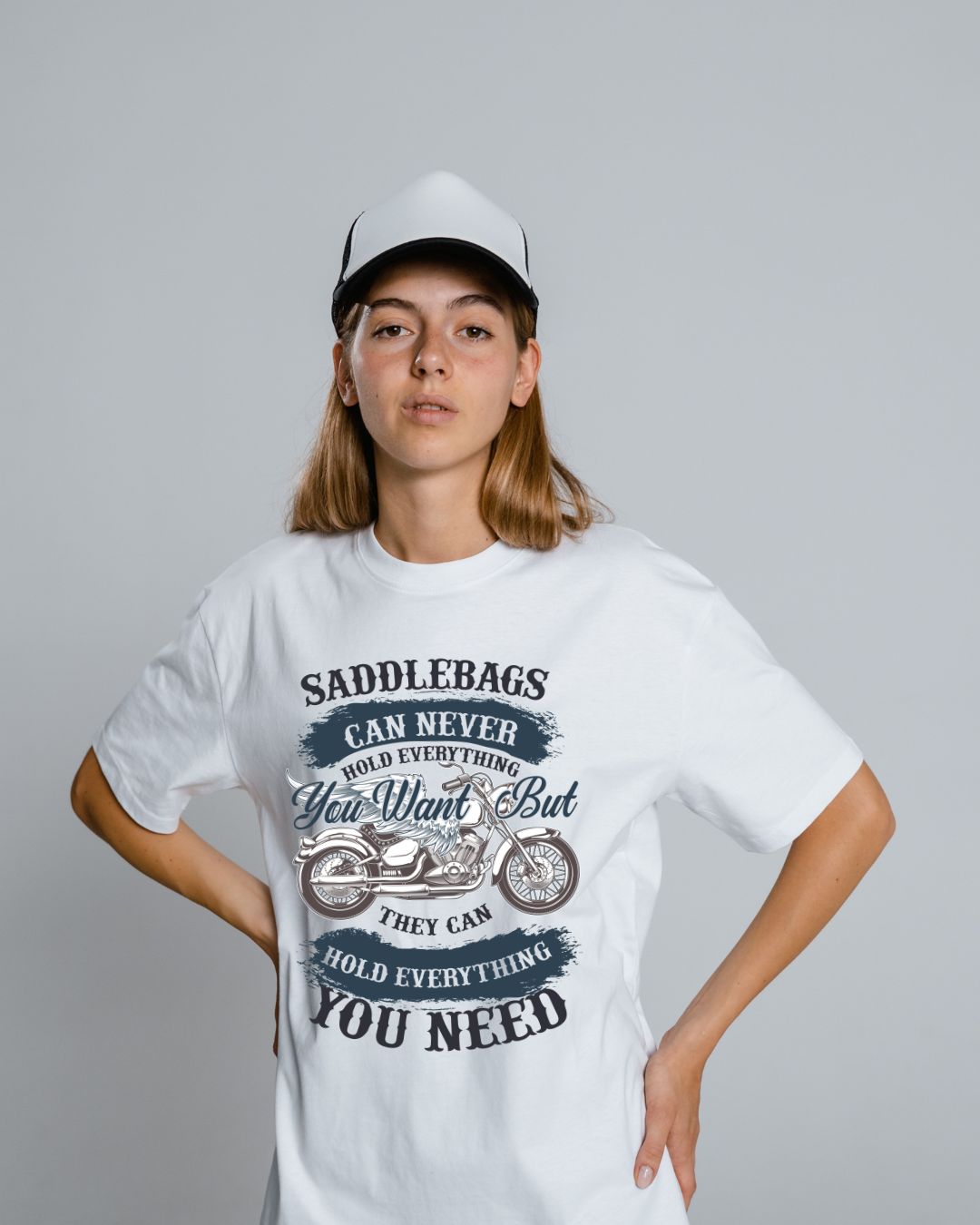 Saddlebags Graphic Print Oversized T-shirt