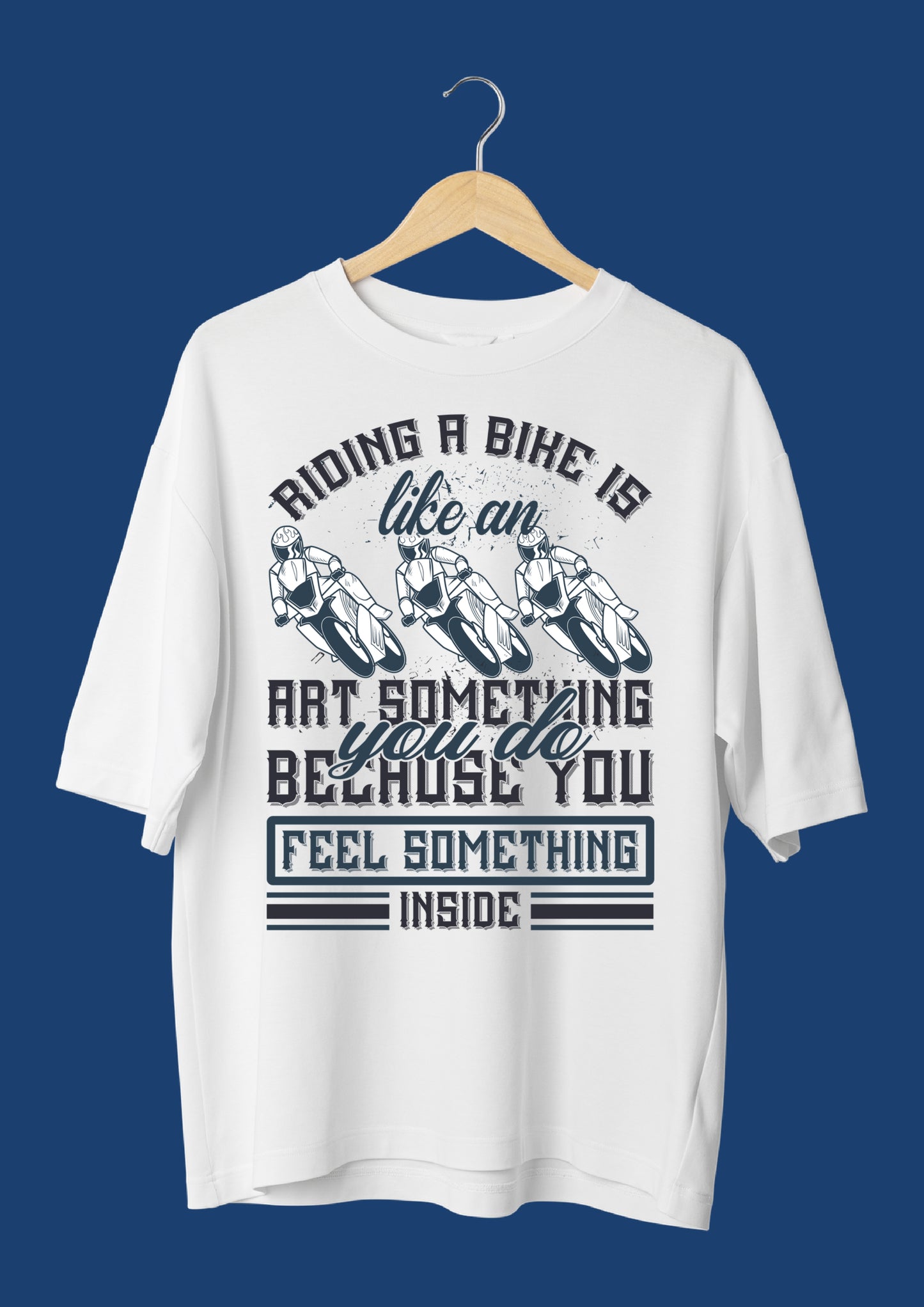 Riding A Bike Graphic Print Oversized T-Shirt