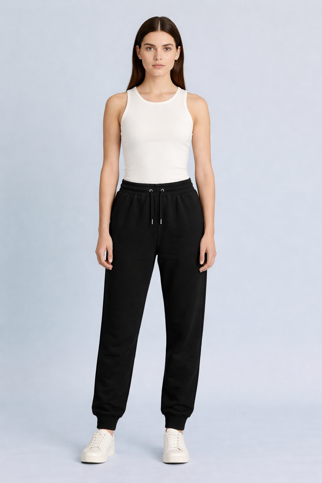 black joggers for men and women streetwear cotton dimixo