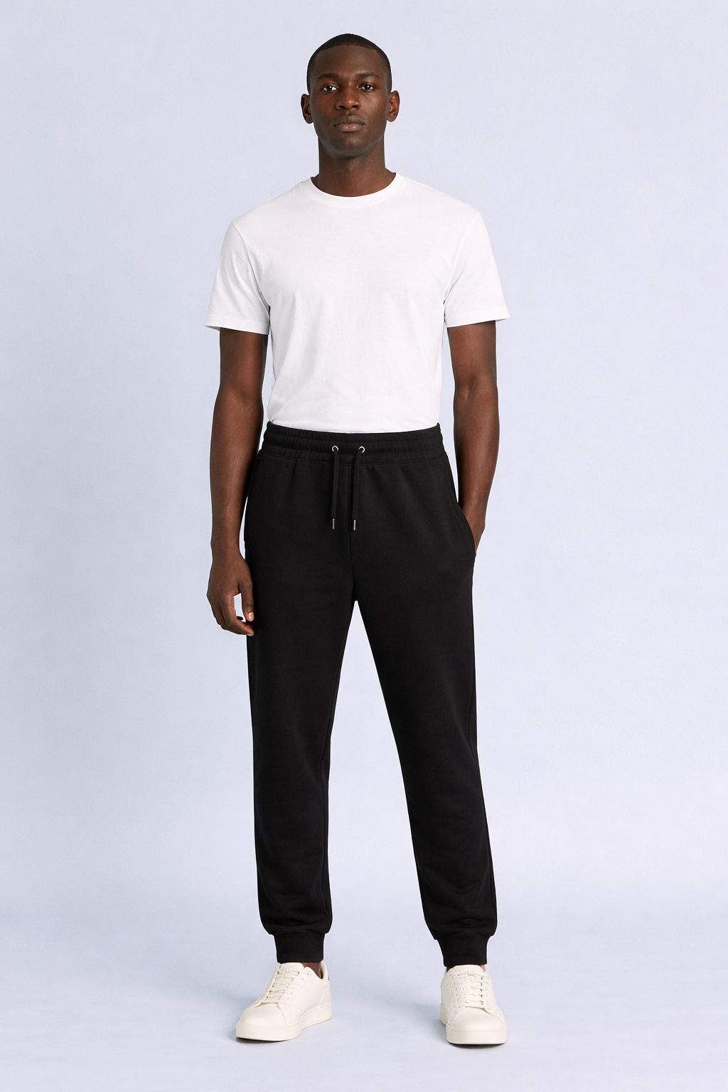 black joggers for men and women streetwear cotton dimixo