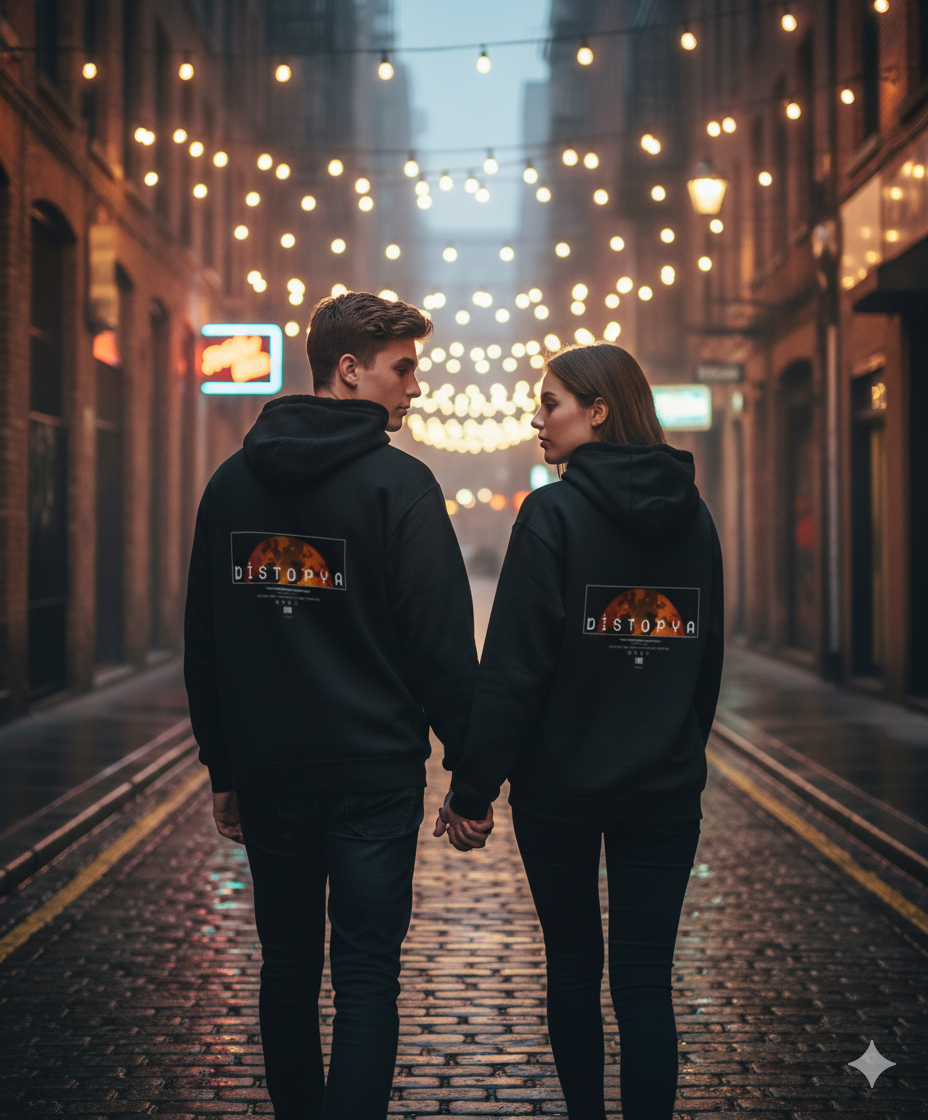 Unisex Regular Hoodie Back print - DISTOPYA