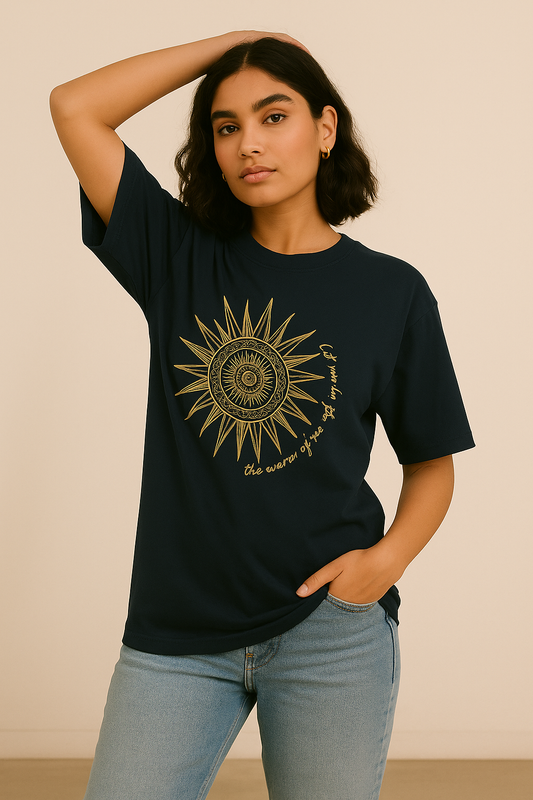 navy blue oversized t shirt for men and women streetwear cotton dimixo