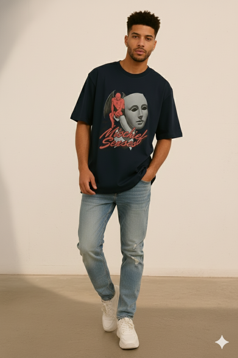graphic oversized t shirt unisex relaxed fit cotton dimixo