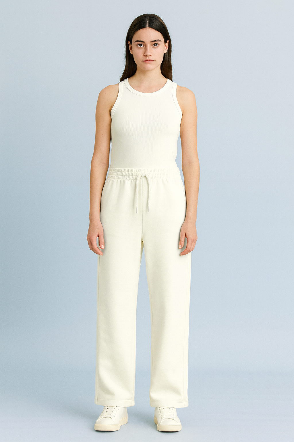 off white sweatpants for men and women cotton dimixo
